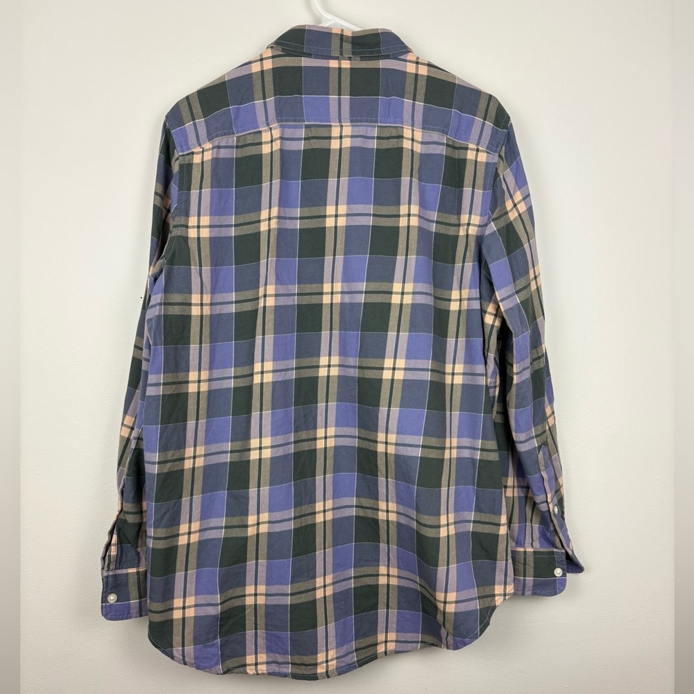 Lauren Ralph Lauren 100% Cotton Lavender, Green & Peach Plaid Button-Up size XL - Picture 12 of 12